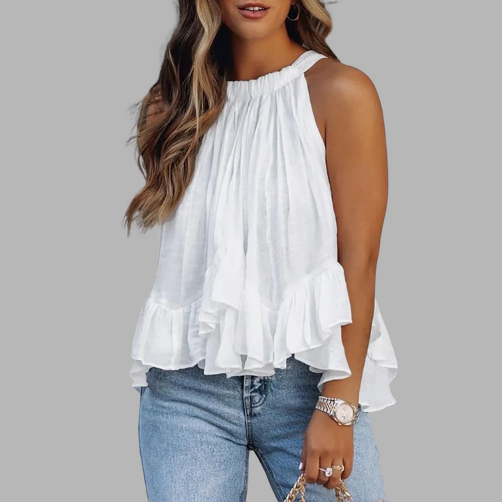 Textured Ruffled Blouse Karianne