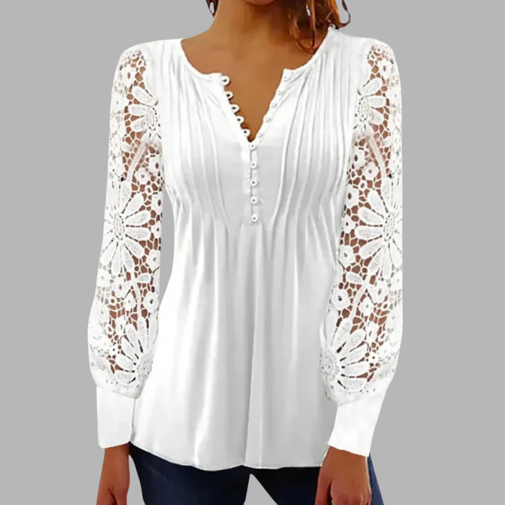 Sophisticated Long Sleeve Blouse Marianne