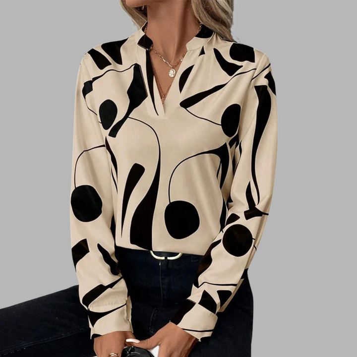 Luxurious Silk Blouse in Senna