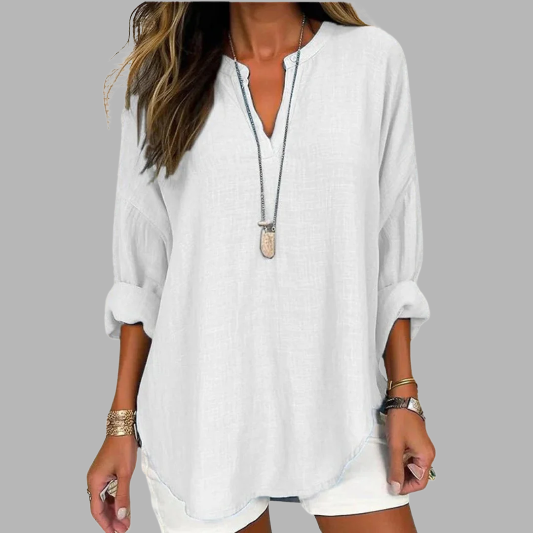 Chic V-Neck Blouse Alicia