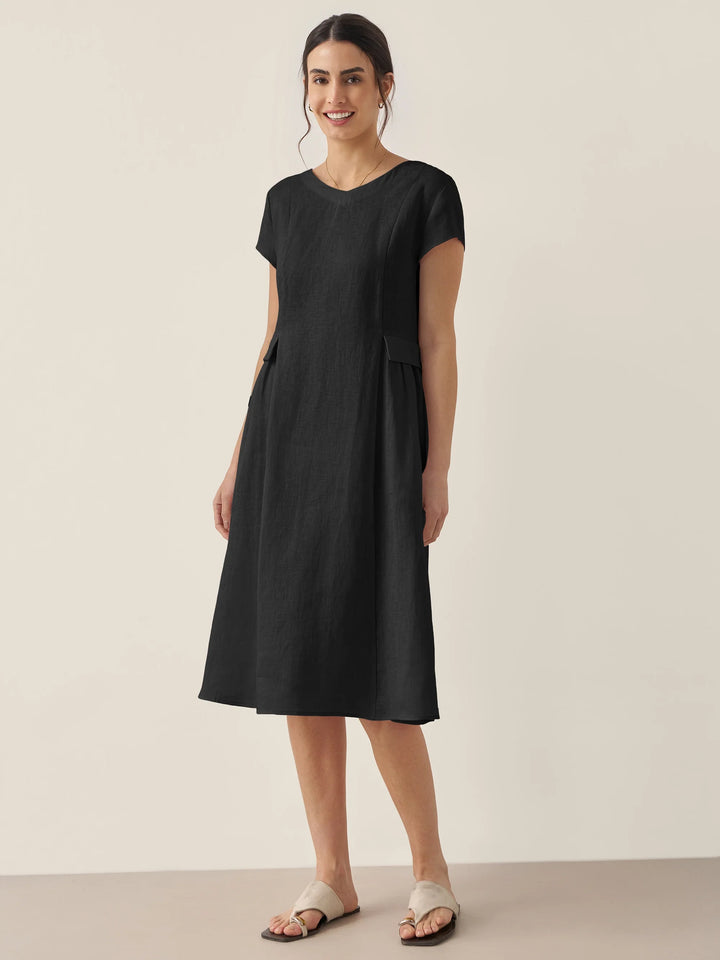 ALEXA | Natural Summer V-Neck Dress