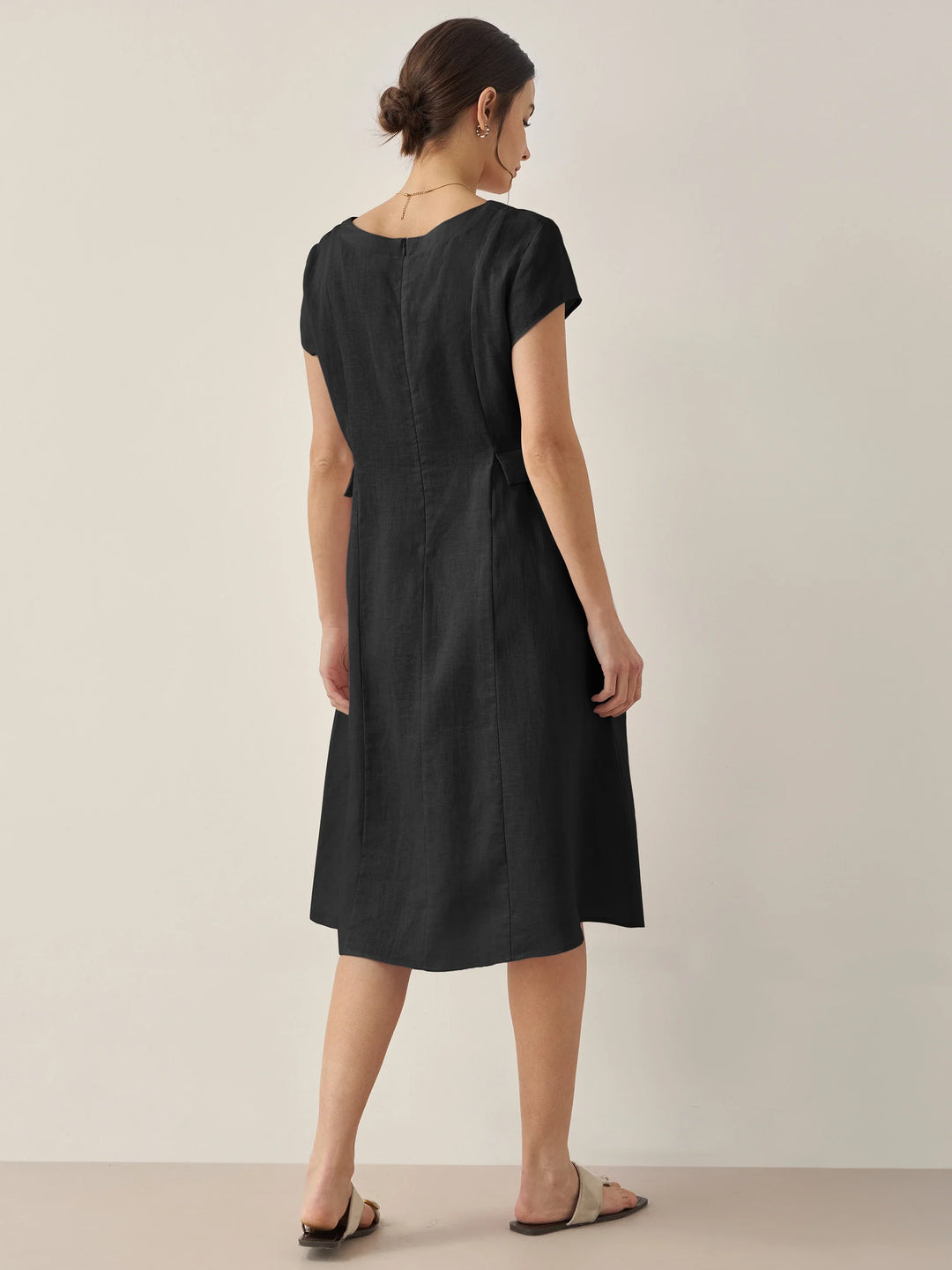 ALEXA | Natural Summer V-Neck Dress
