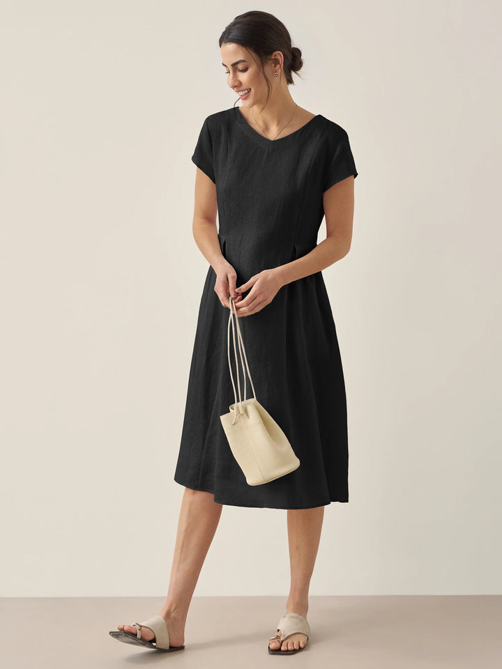 ALEXA | Natural Summer V-Neck Dress