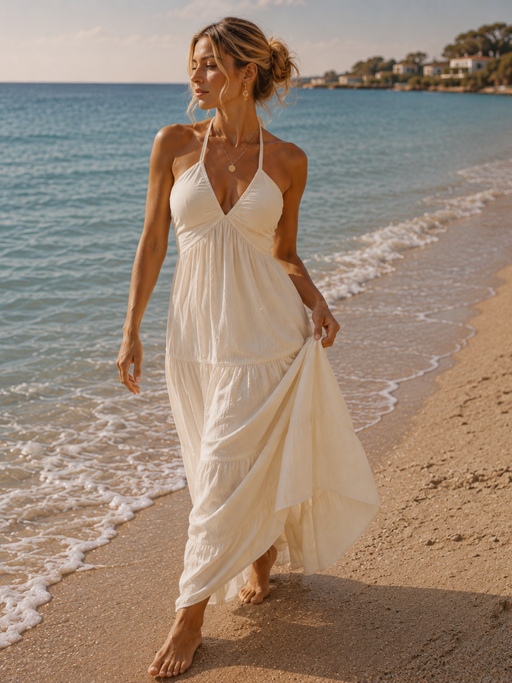 Mykonos Ivory Maxi Dress