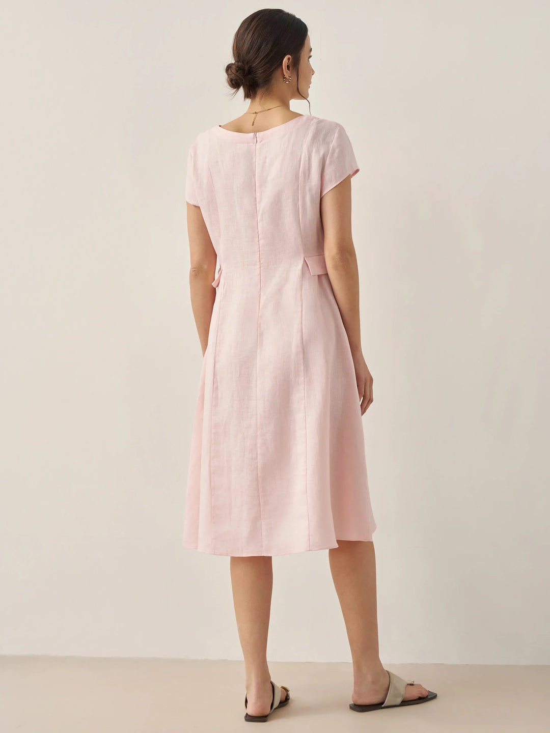 ALEXA | Natural Summer V-Neck Dress