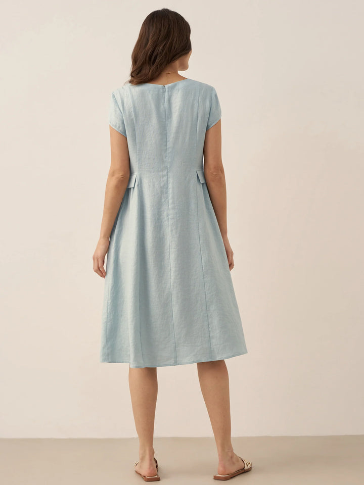 ALEXA | Natural Summer V-Neck Dress
