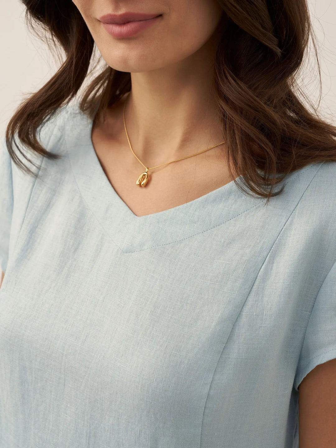 ALEXA | Natural Summer V-Neck Dress