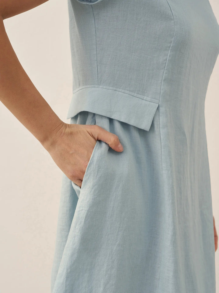 ALEXA | Natural Summer V-Neck Dress