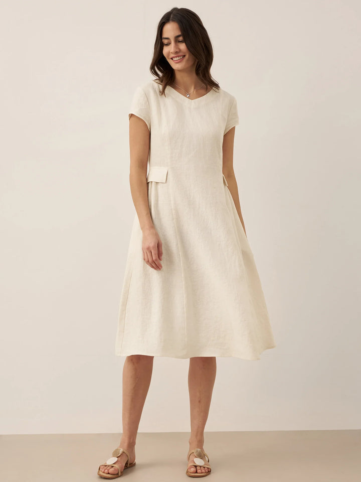 ALEXA | Natural Summer V-Neck Dress