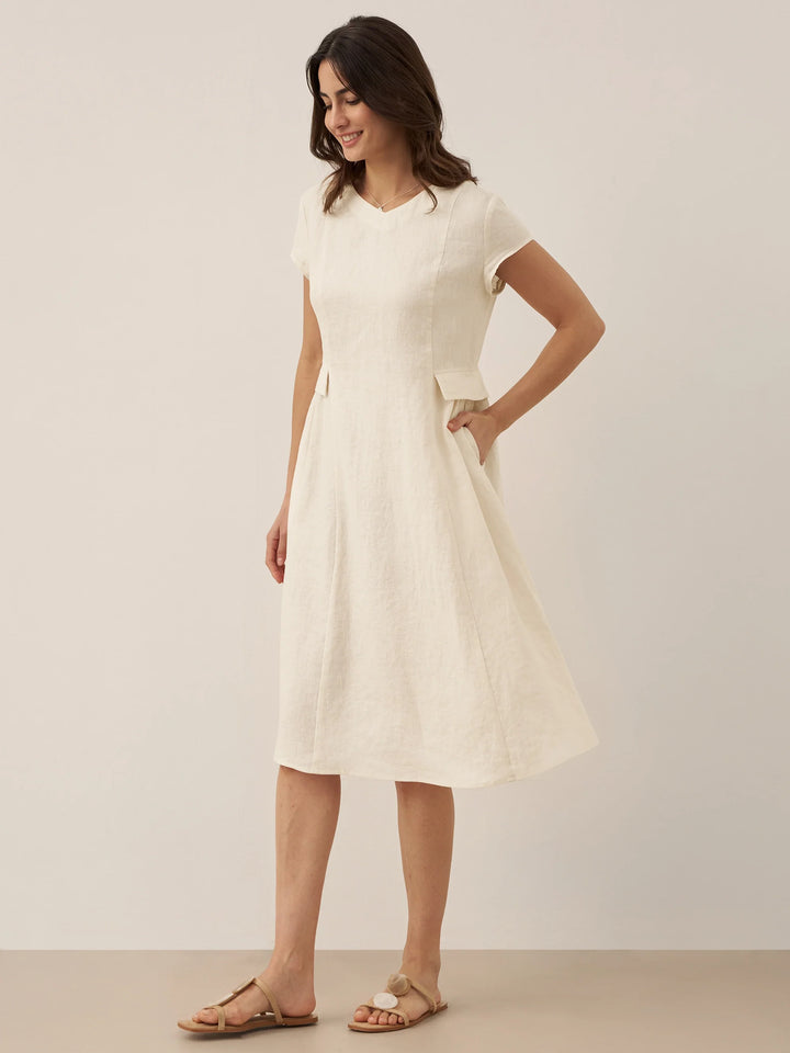 ALEXA | Natural Summer V-Neck Dress