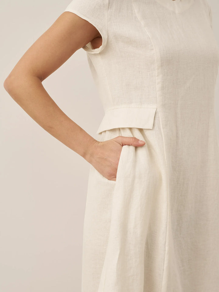ALEXA | Natural Summer V-Neck Dress