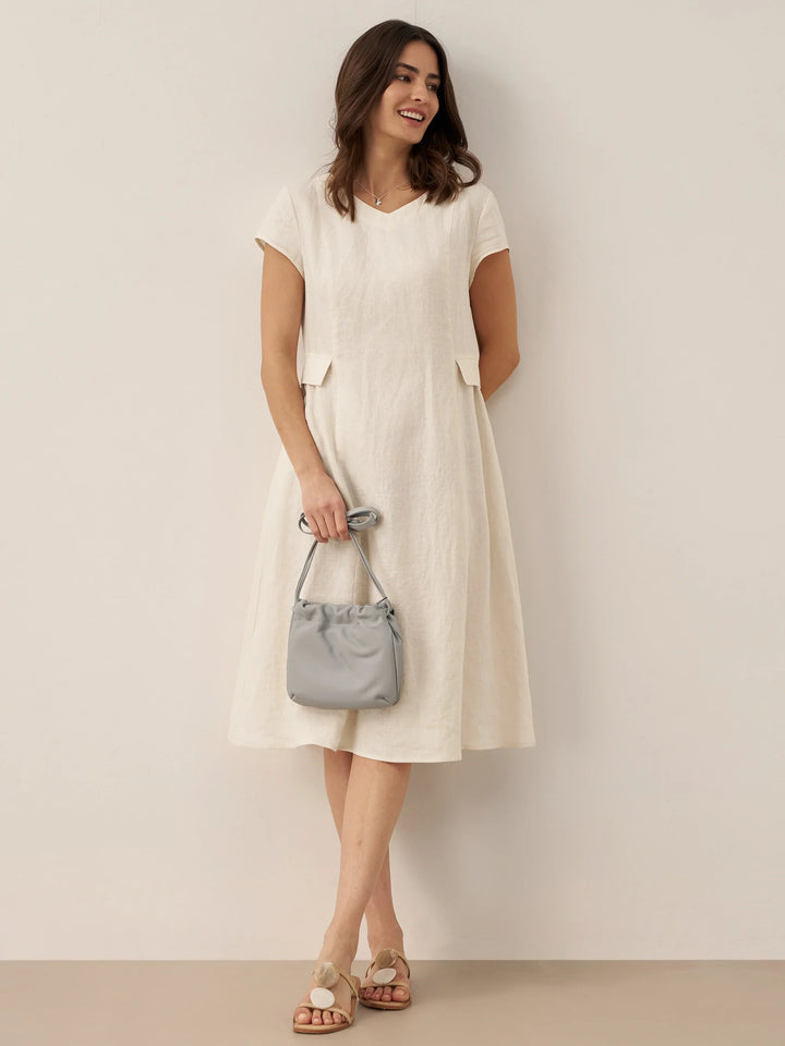 ALEXA | Natural Summer V-Neck Dress