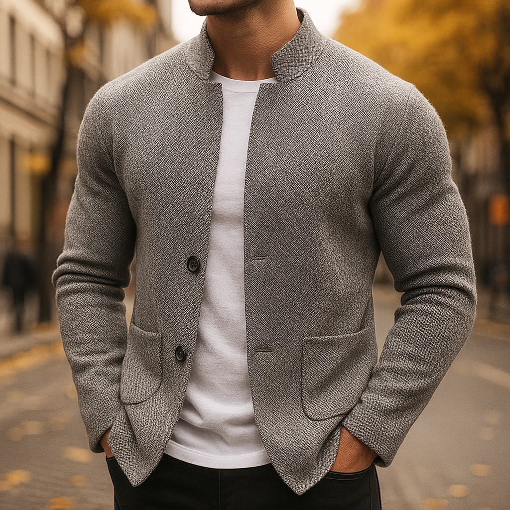 Men's Knitted Wool Cardigan