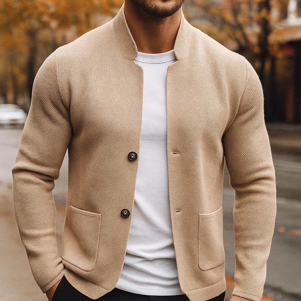 Men's Knitted Wool Cardigan