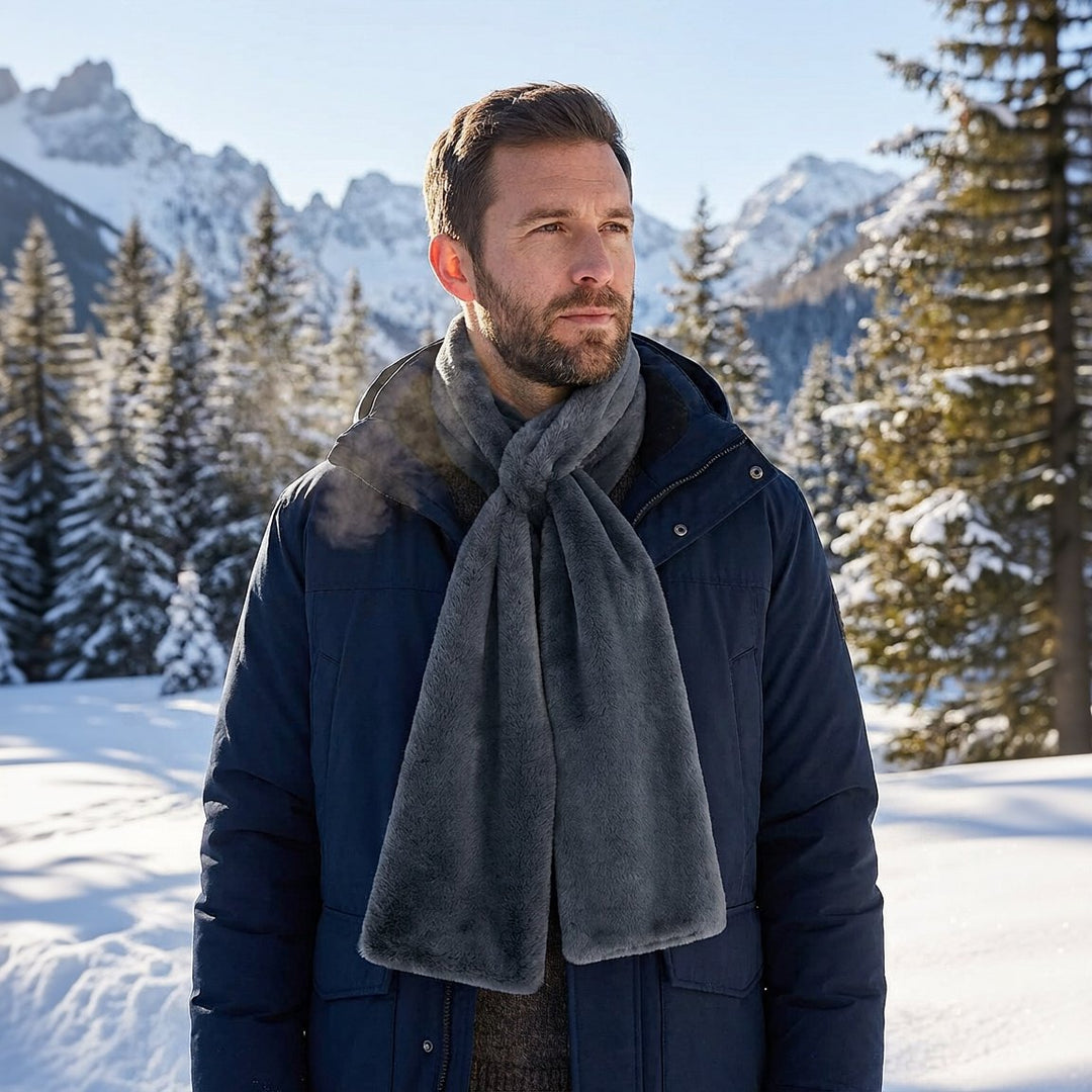 🎁Christmas Sale 49% OFF❄️ Faux-Fur Pull-Through Scarf with Hidden Pocket