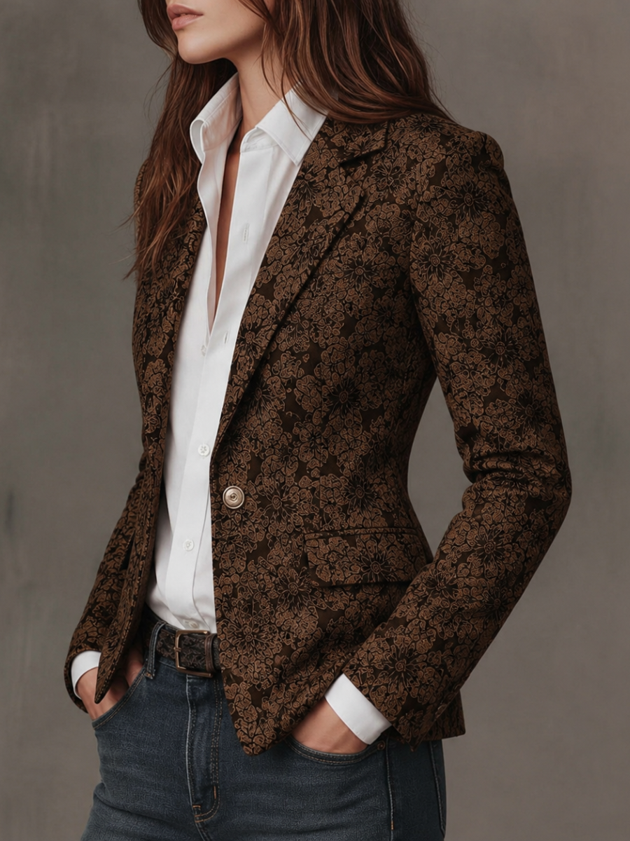 Tailored Jacquard Blazer