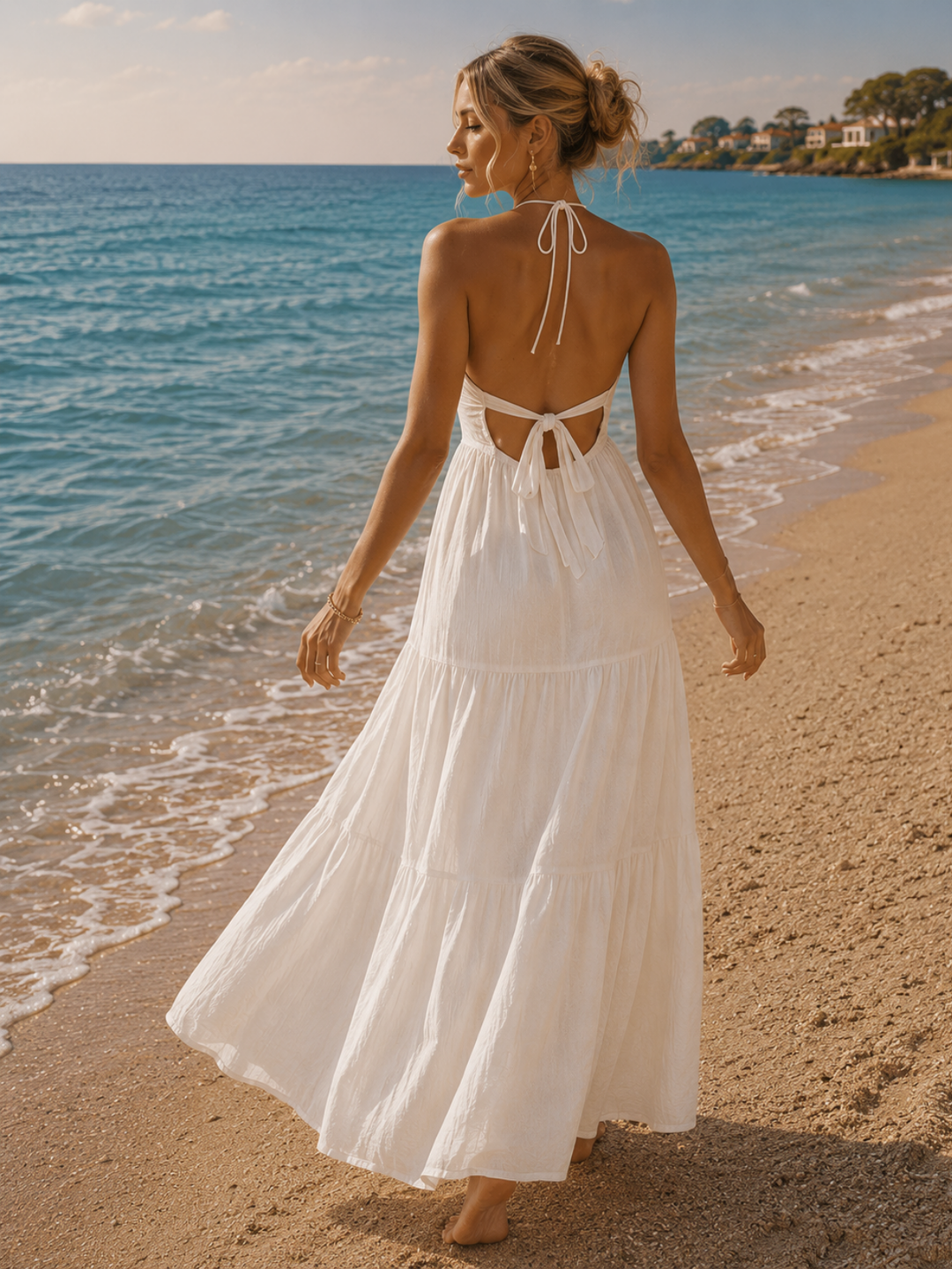 Mykonos Ivory Maxi Dress