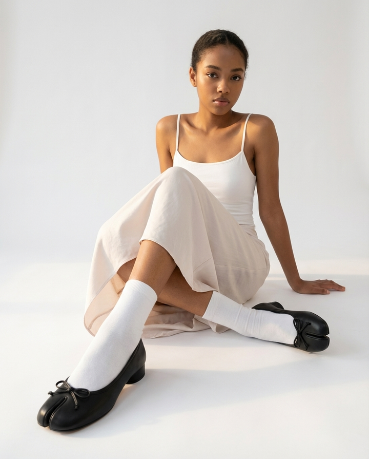 Tabi Bow Tie Heel