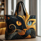 Padded Tote Bag with Cat Design