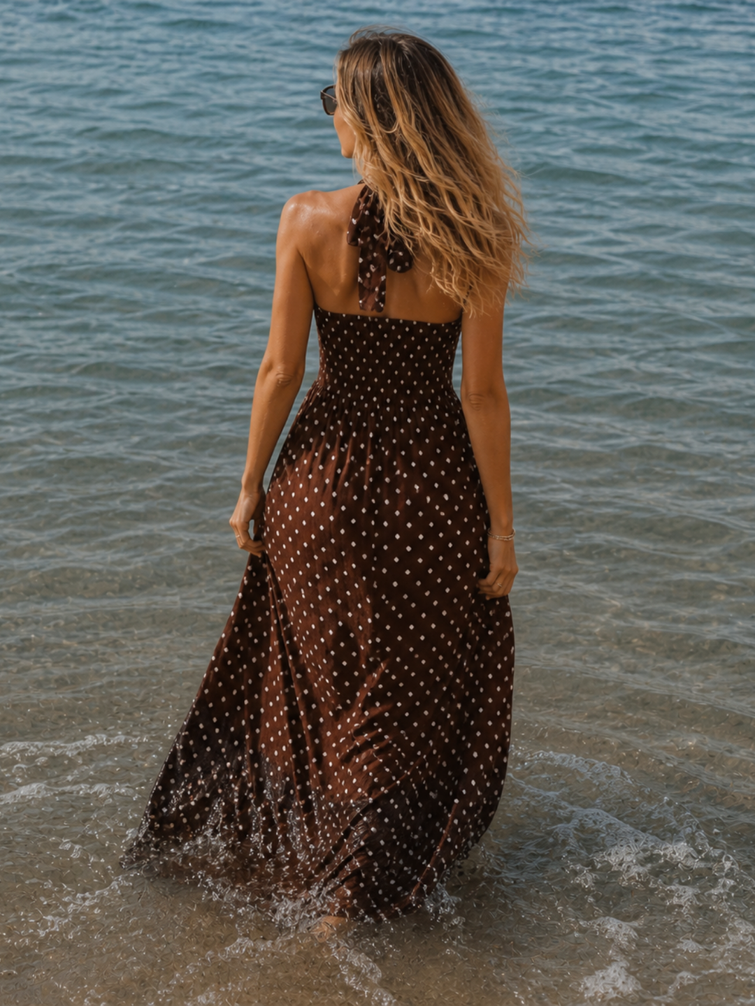 Positano Polka Dot Maxi Dress