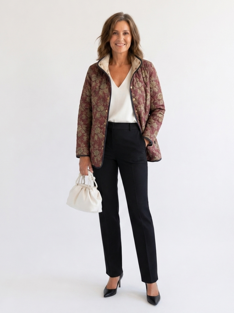 Quilted Plum Jacket
