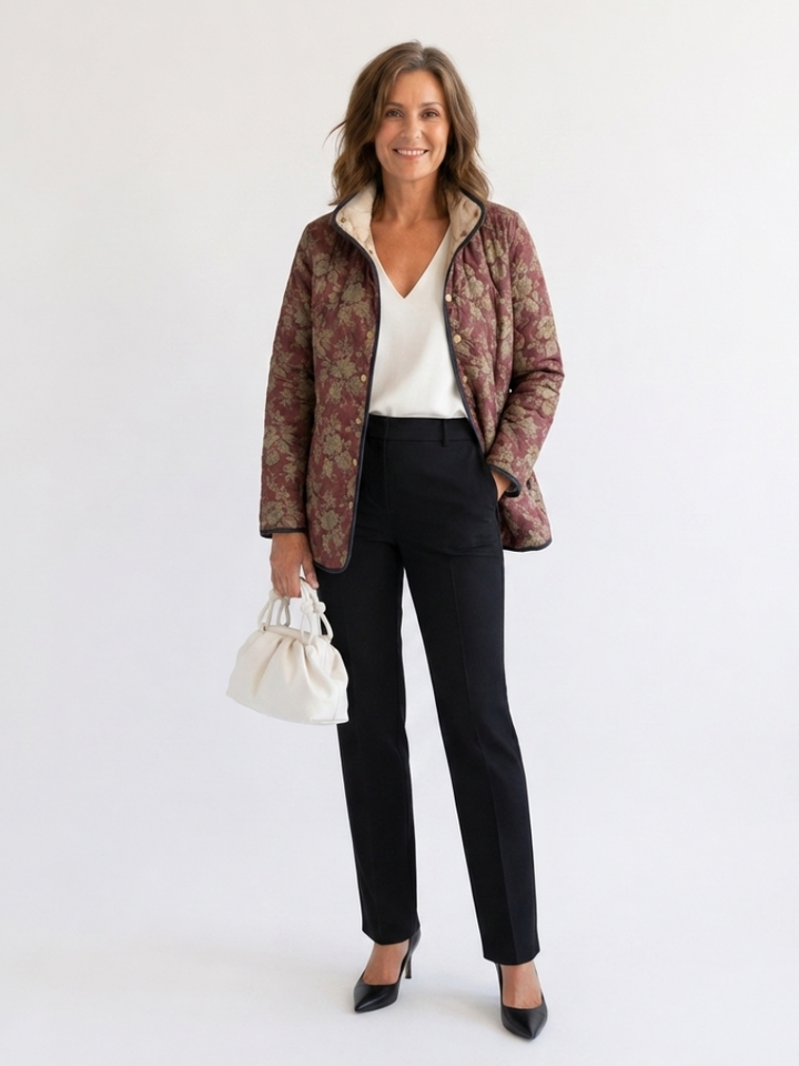 Quilted Plum Jacket