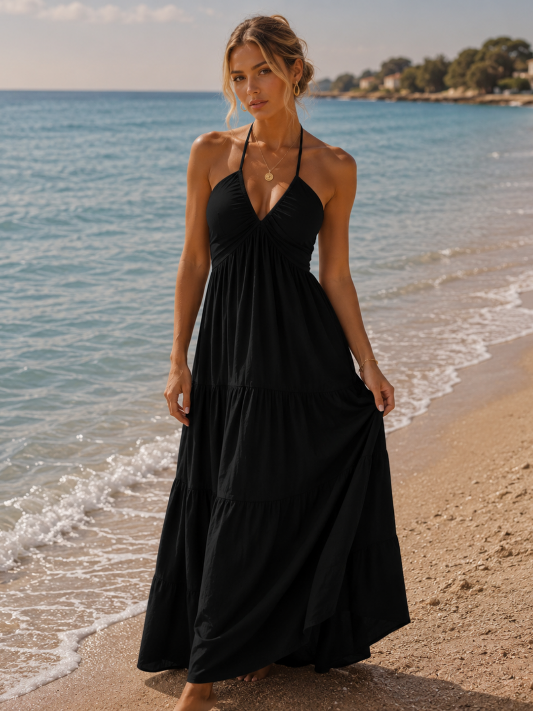Mykonos Ivory Maxi Dress