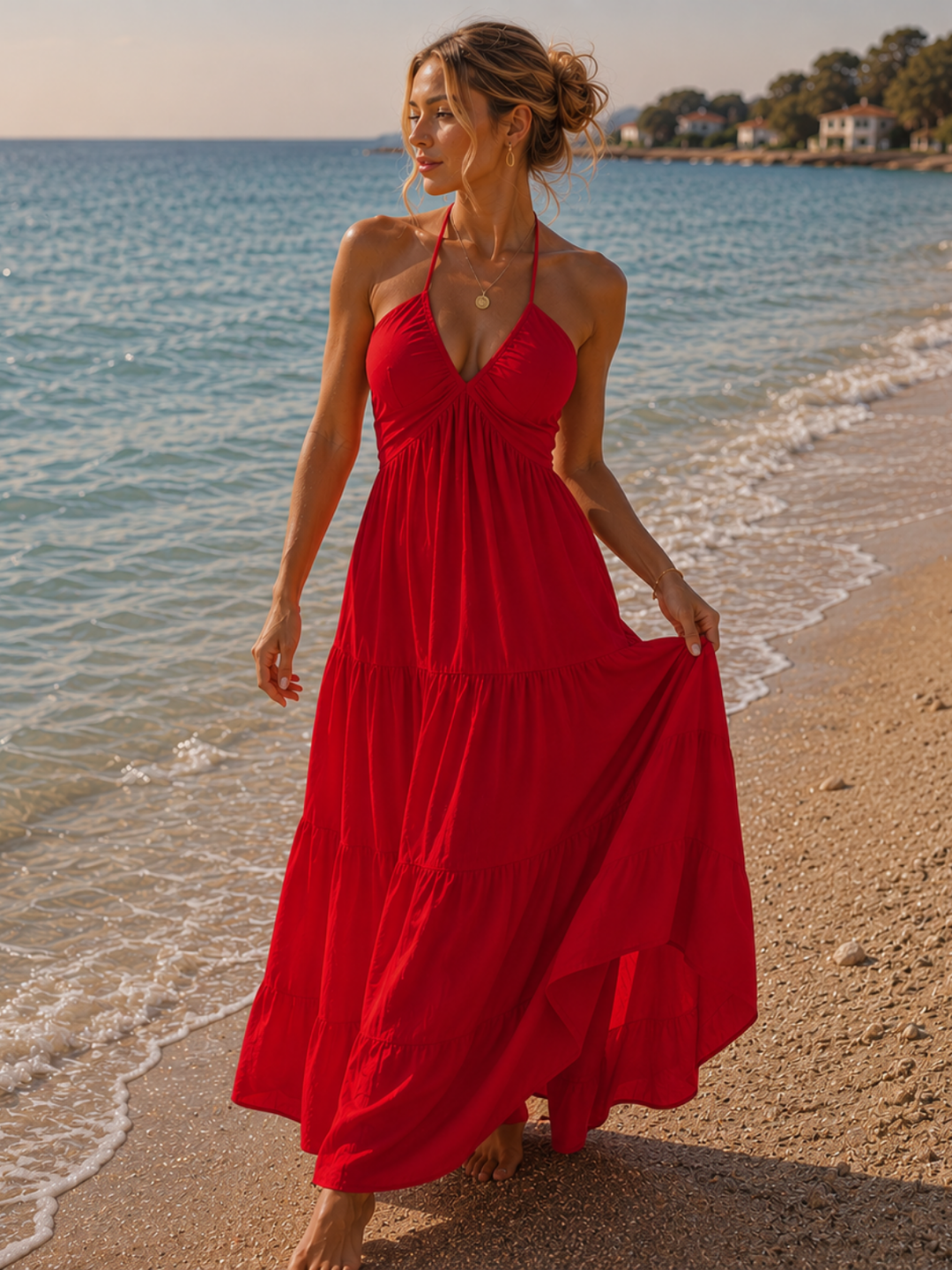 Mykonos Ivory Maxi Dress