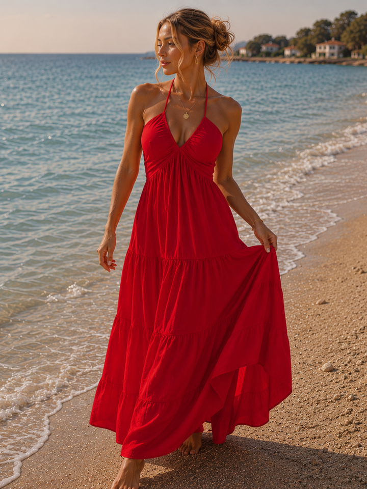 Mykonos Ivory Maxi Dress