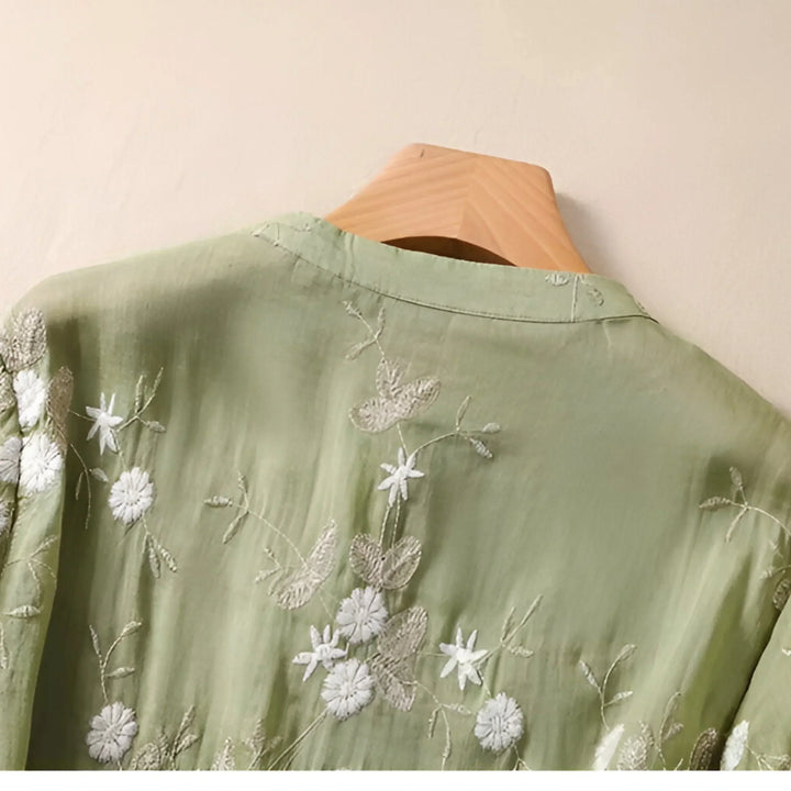 Embroidered Cotton Top Mila