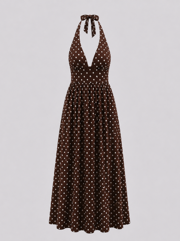 Positano Polka Dot Maxi Dress