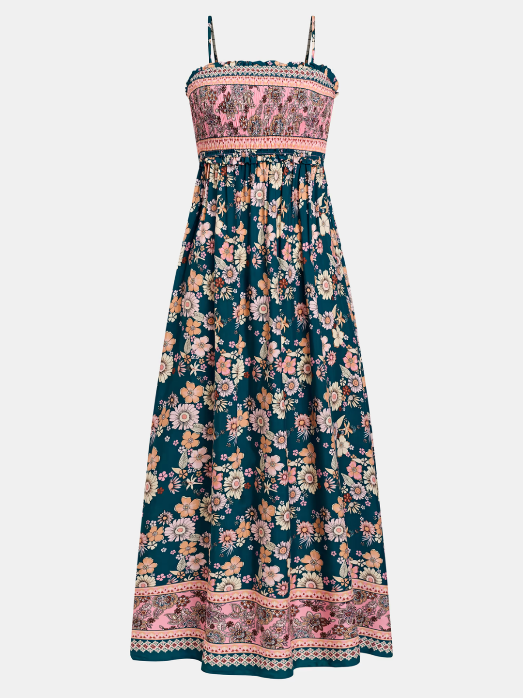Spring Blooms Floral Maxi Dress