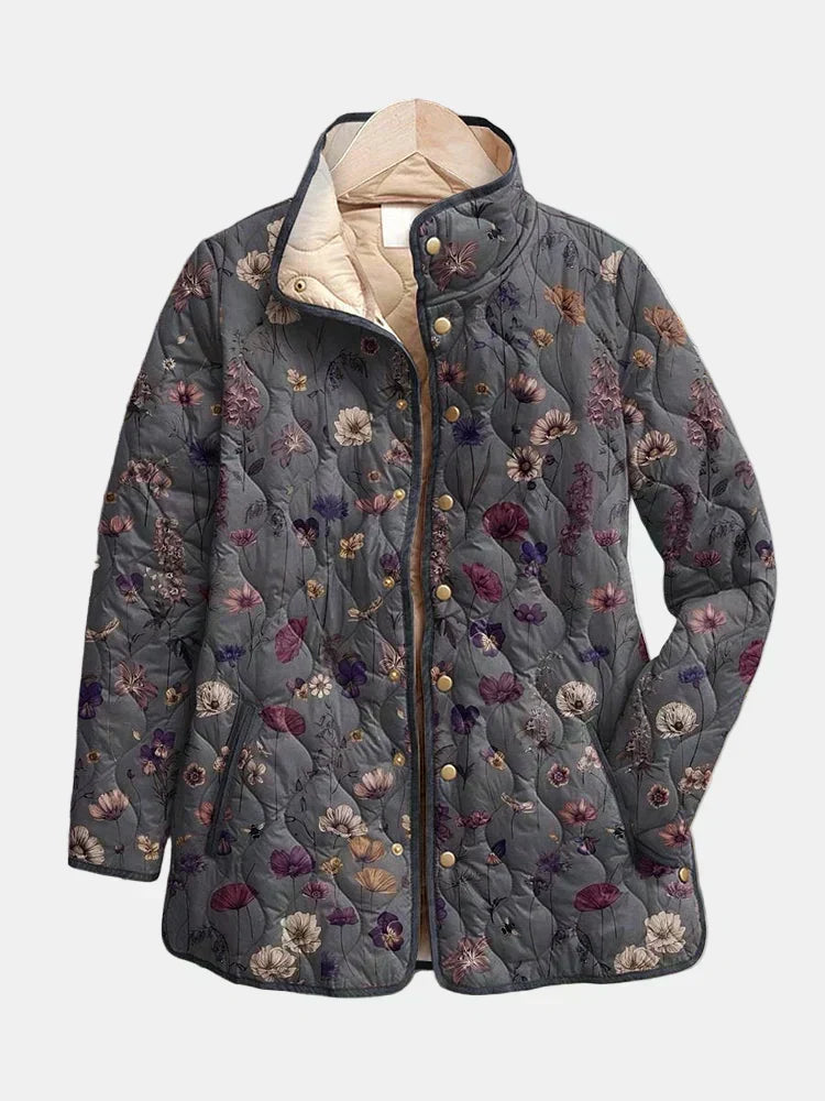 Dried Flower Quilted Jacket