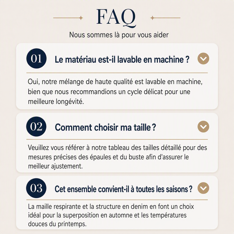Manteau en maille côtelée élégant pour femme avec empiècements en jean