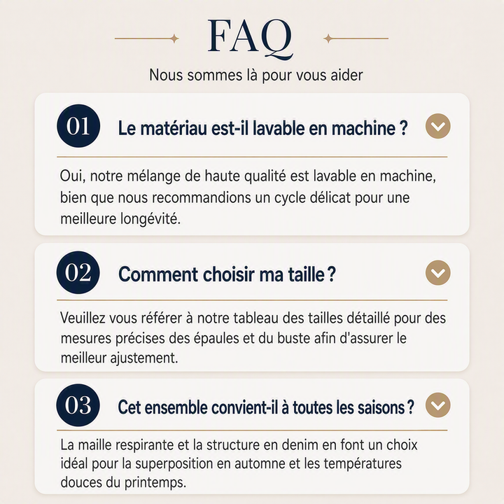 Manteau en maille côtelée élégant pour femme avec empiècements en jean