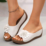 Flora | Open Toe Wedge Comfort Sandals