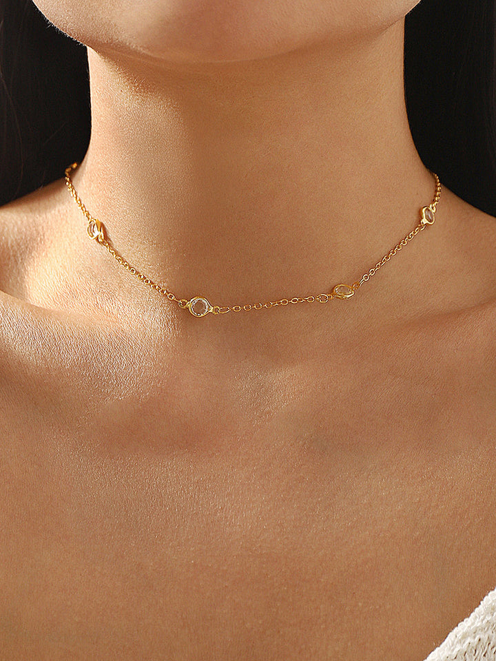 Pearl Station Lariat Backdrop Necklace