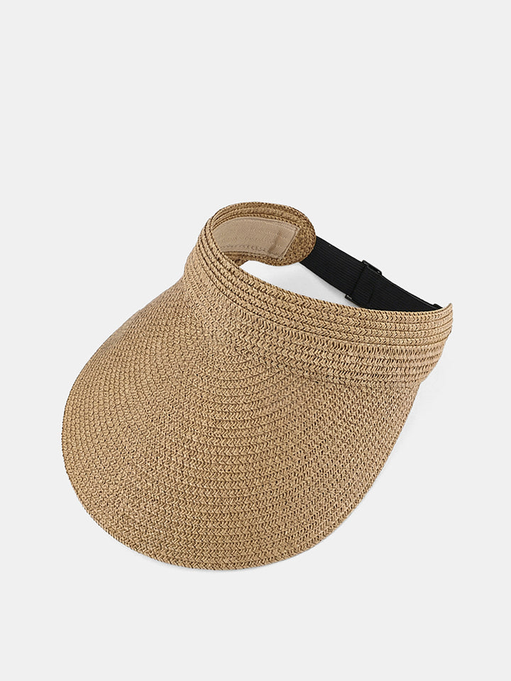 Straw Woven Adjustable Visor Hat