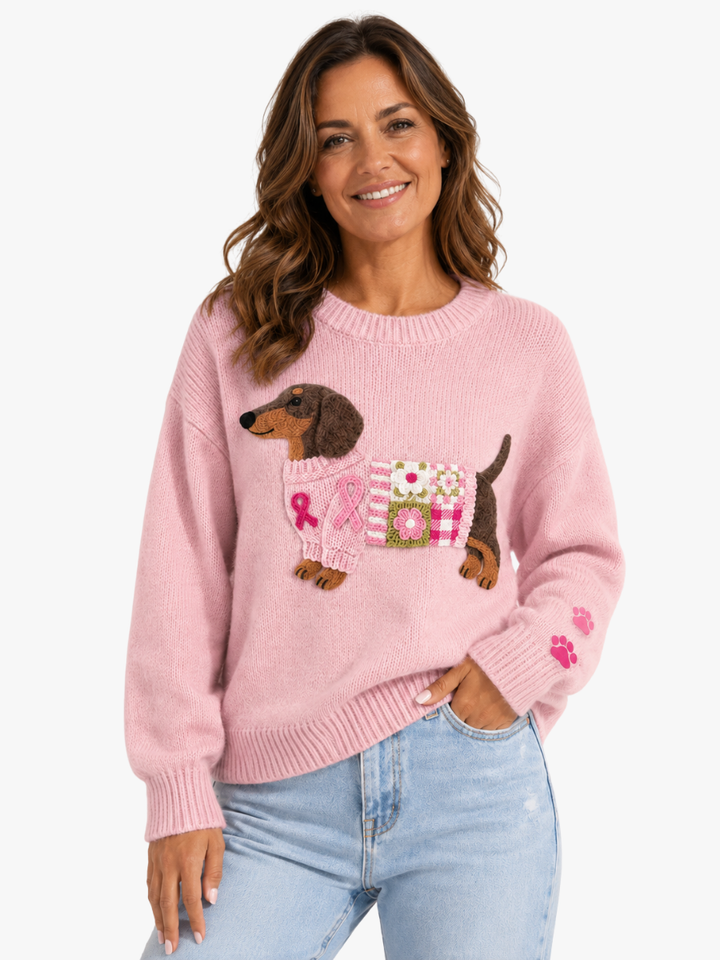 Women's Dachshund Knit Jumper