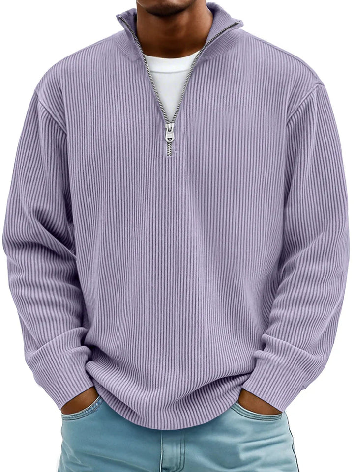 Henry |  Ribbed Quarter-Zip Sweater