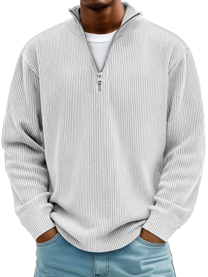 Henry |  Ribbed Quarter-Zip Sweater
