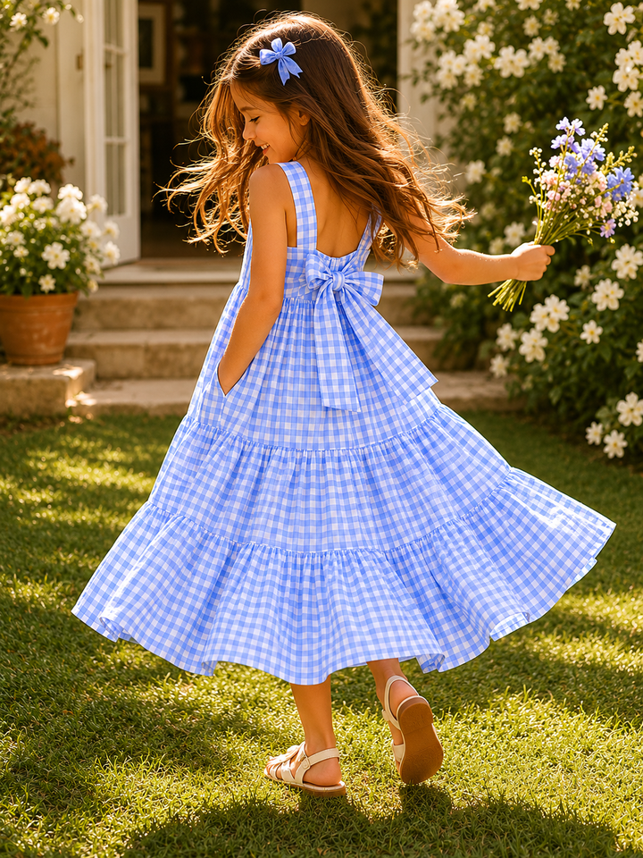 Mini Elodie | Gingham Pocket Dress