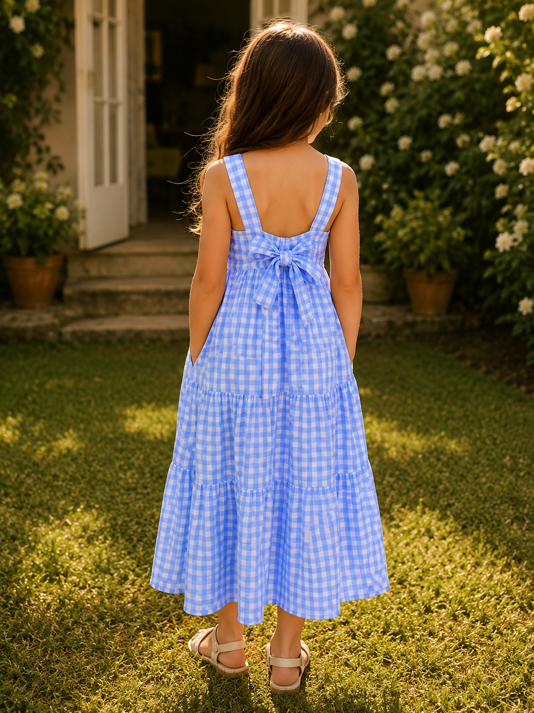 Mini Elodie | Gingham Pocket Dress