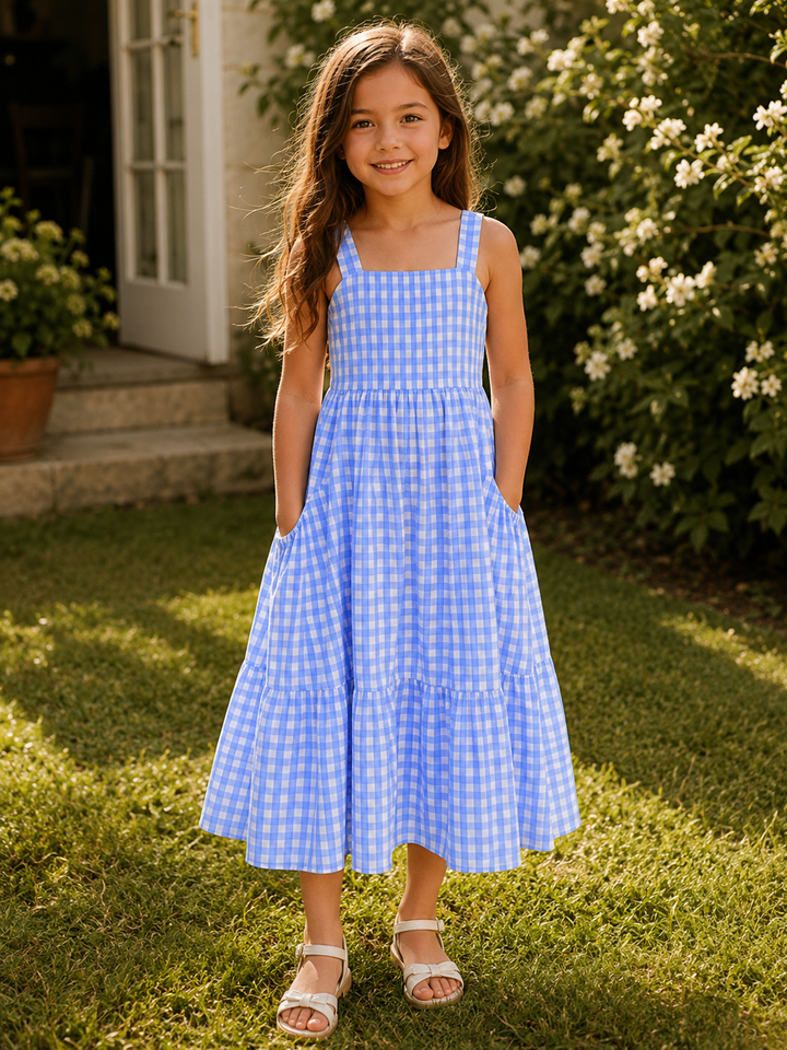 Mini Elodie | Gingham Pocket Dress