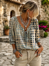 Vivienne | Vintage Print Blouse