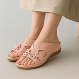 Floral Leather Sandals – Women's Slip-On | Savona