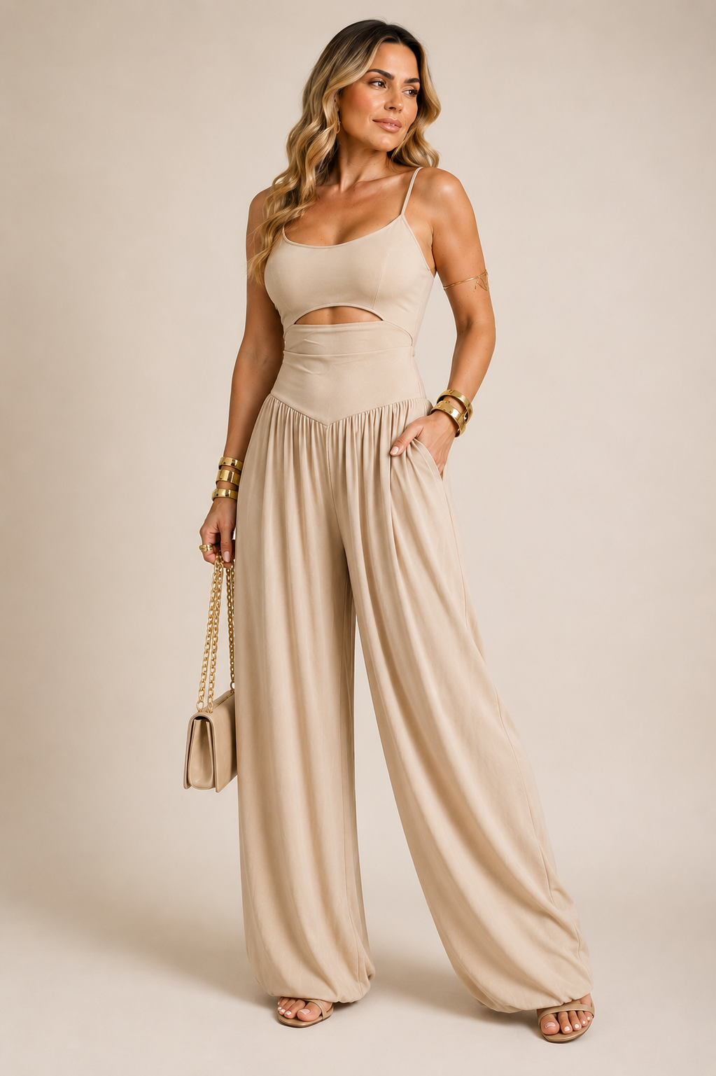 Sienna | Cut-Out Waist Jumpsuit