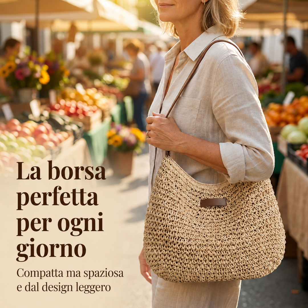 Colomba | Borsa Intrecciata Elegante - Cachi