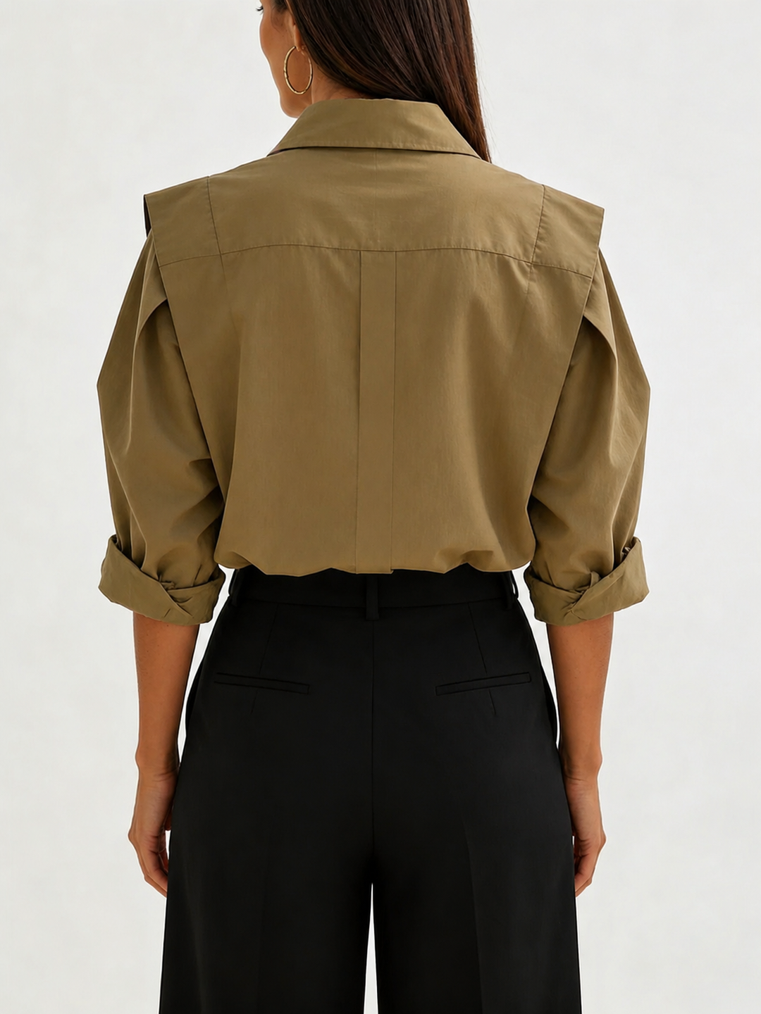 Oversized Button Down Cotton Shirt