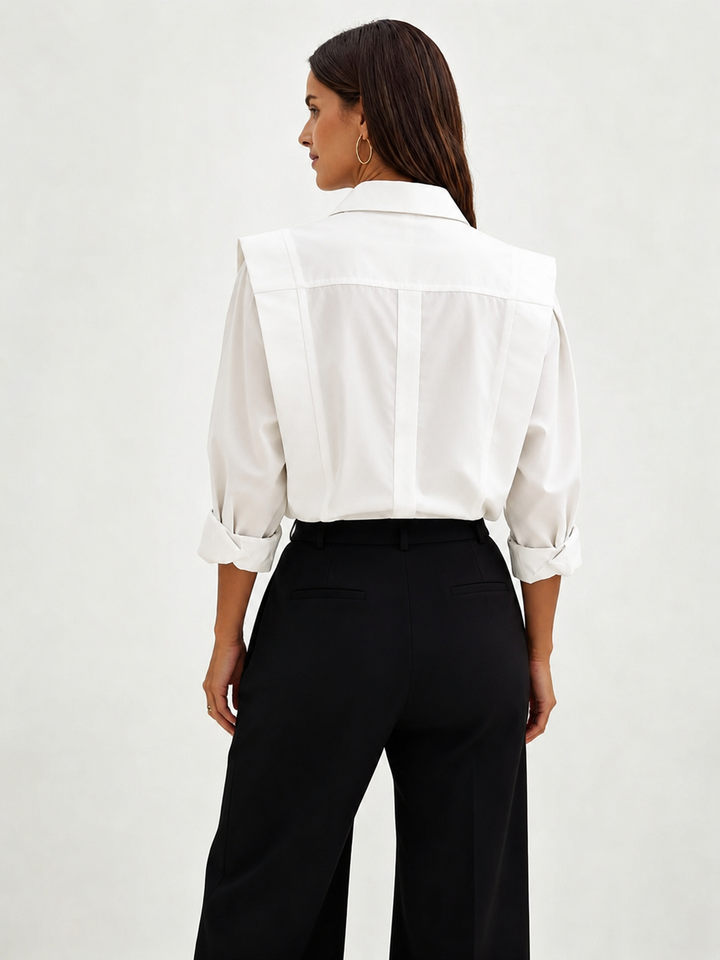 Oversized Button Down Cotton Shirt
